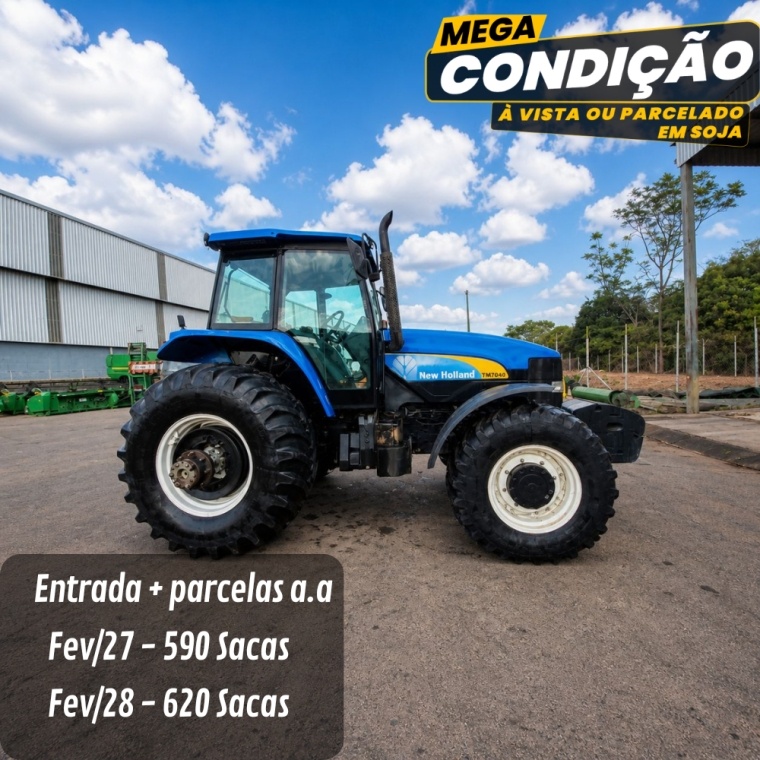 Trator New Holland TM 7040 ano 2011