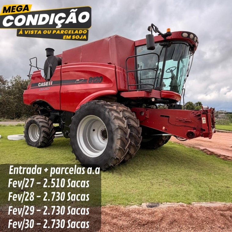 Colheitadeira Case 8120 ano 2013