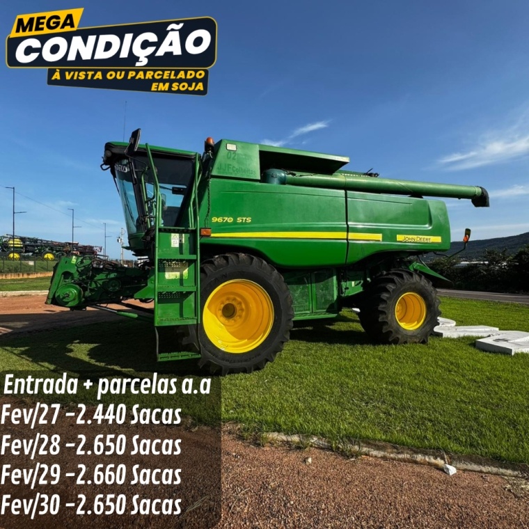 Colheitadeira John Deere 9670 STS ano 2011 - 9670 STS - Máquinas Agrícolas