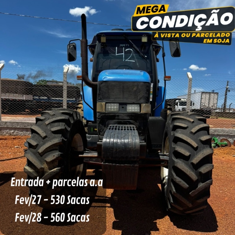 Trator New Holland TM 7020 ano 2012