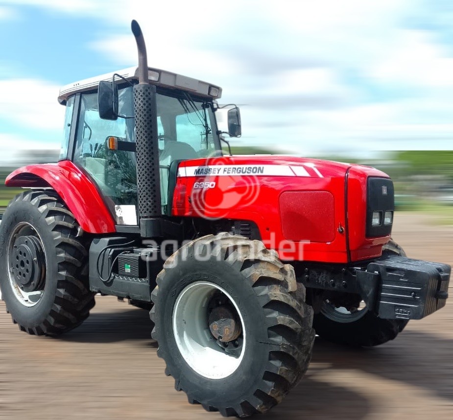 Trator Massey Ferguson 6350 HD ano 2009 - 6350 HD - Máquinas Agrícolas
