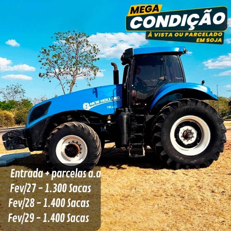 Trator New Holland T8 385 ano 2012
