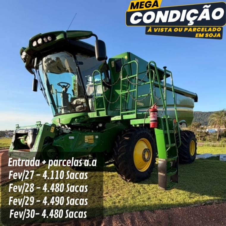 Colheitadeira John Deere S550 ano 2023