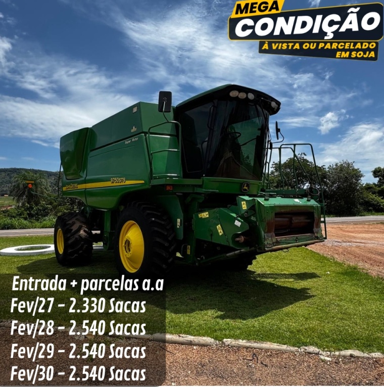 Colheitadeira John Deere 9750 STS ano 2010