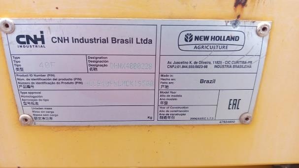 Plataforma New Holland Draper 8600 ano 2021