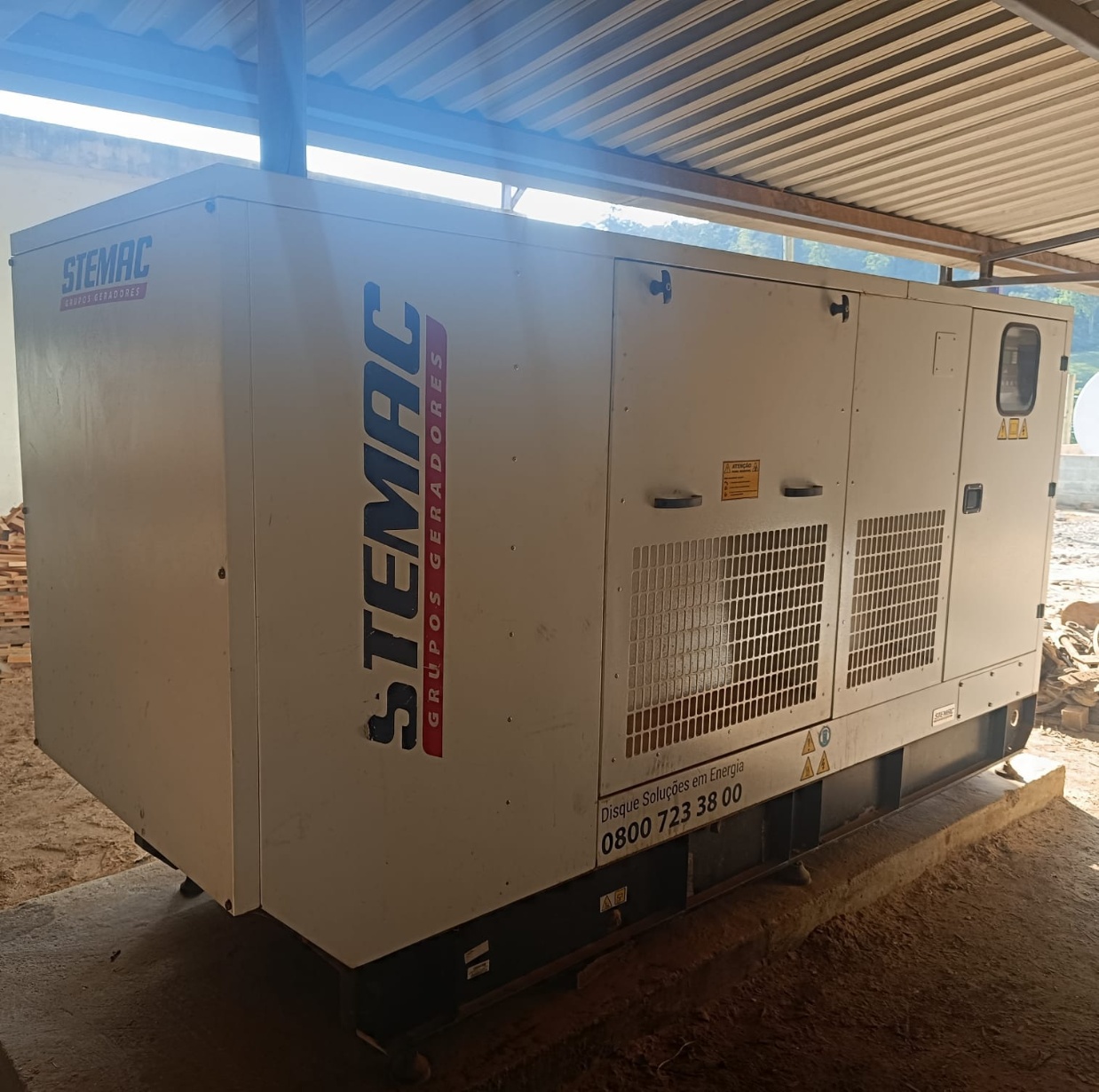 Gerador de Energia STEMAC 180 KVA ano 2019