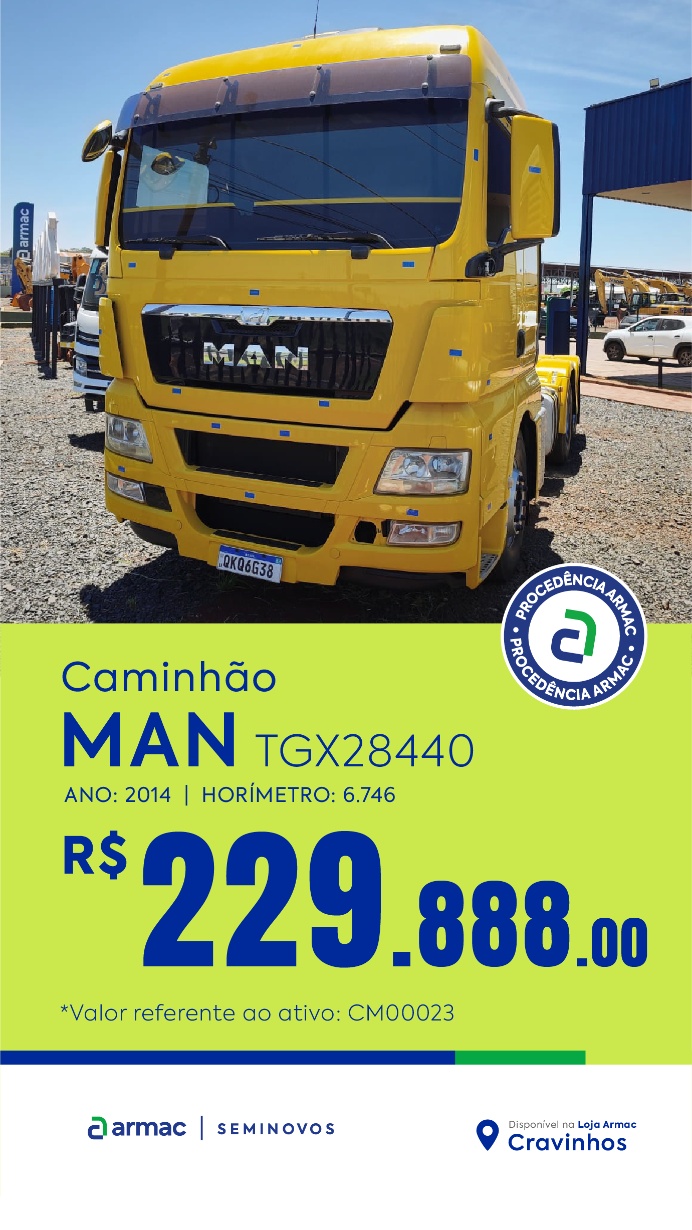 Caminhão MAN TGX 28.440 ano 2014