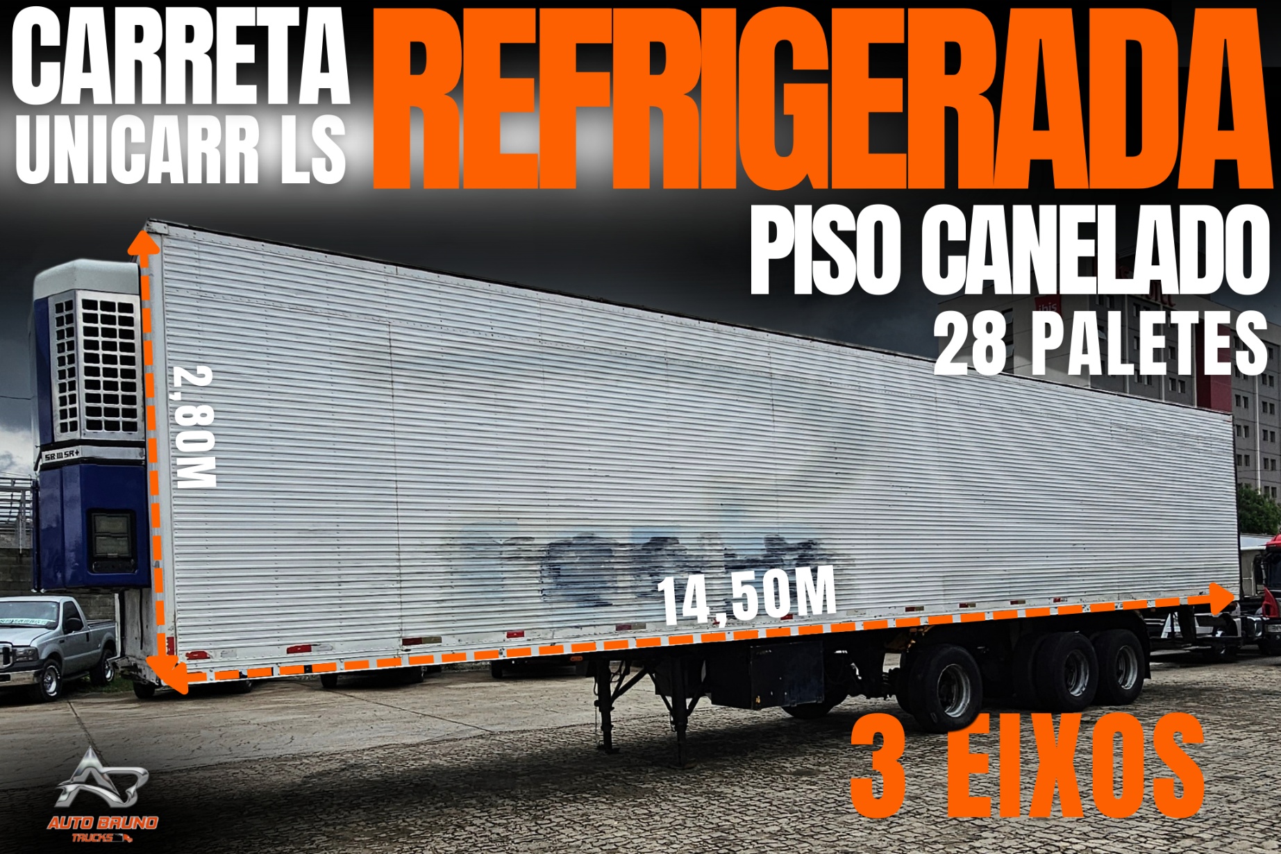 Carroceria Unicarr Baú Refrigerado ano 2009