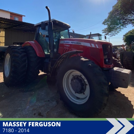 Trator Massey Ferguson MF 7180 ano 2014