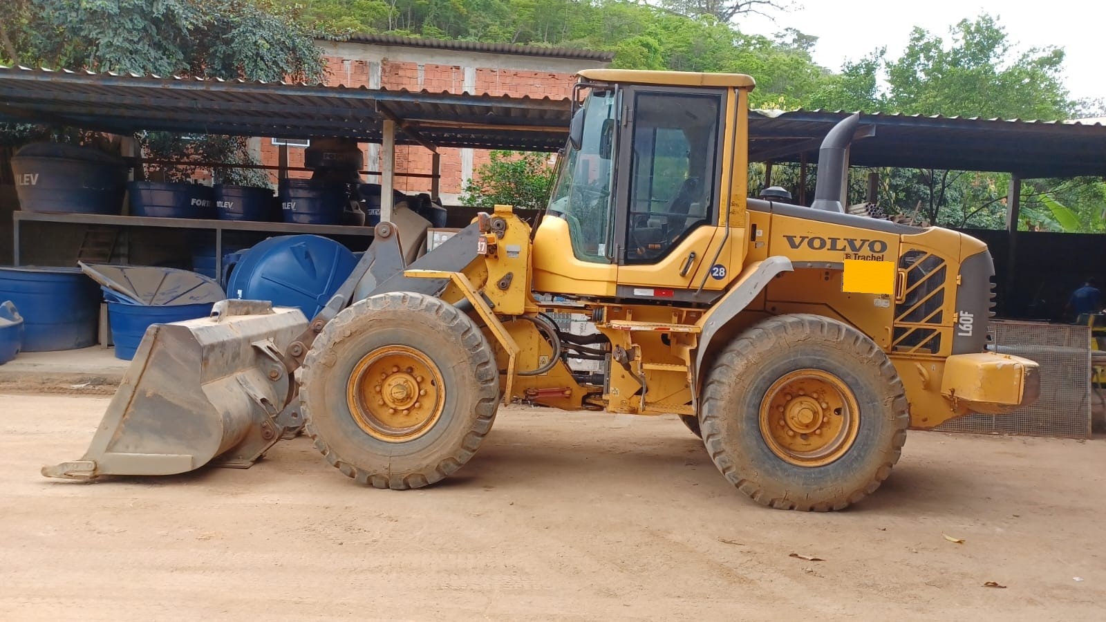 Pá Carregadeira Volvo L60F ano 2010