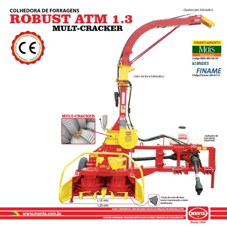 Colhedora de Forragem Menta Robust ATM 1.3 Mult Cracker