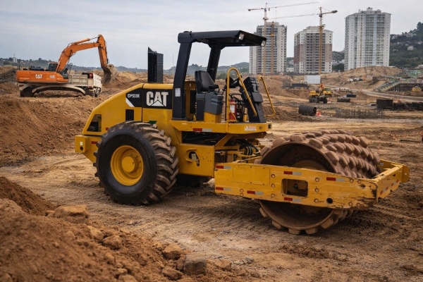 Rolo Compactador Caterpillar CP 533E ano 2007