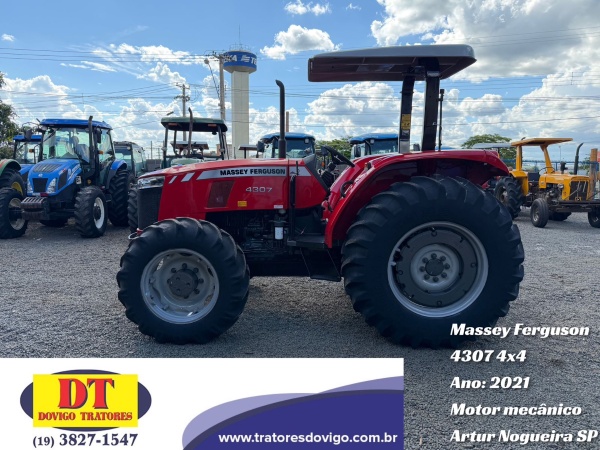 Trator Massey Ferguson MF 4307 ano 2021