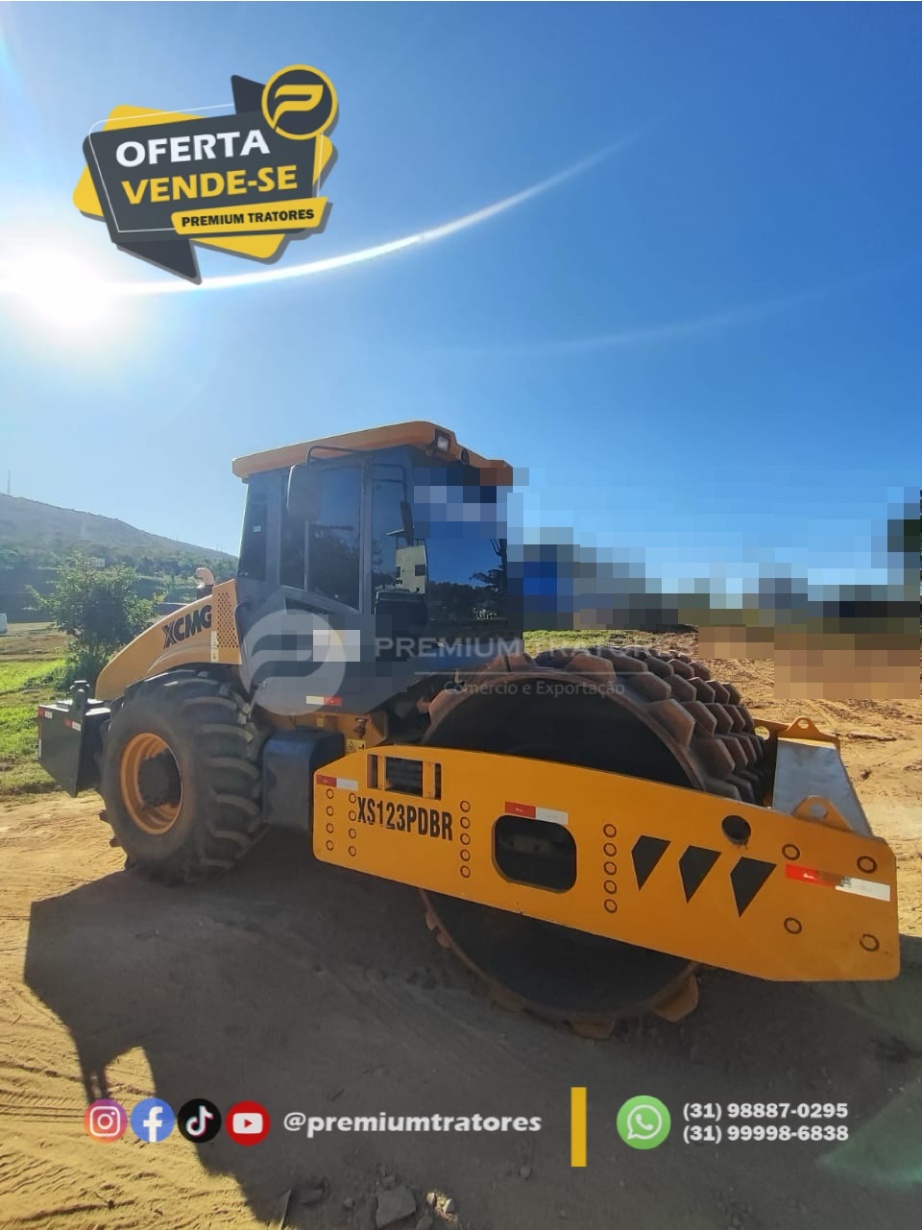 Rolo Compactador XCMG XS123PDBR ano 2021
