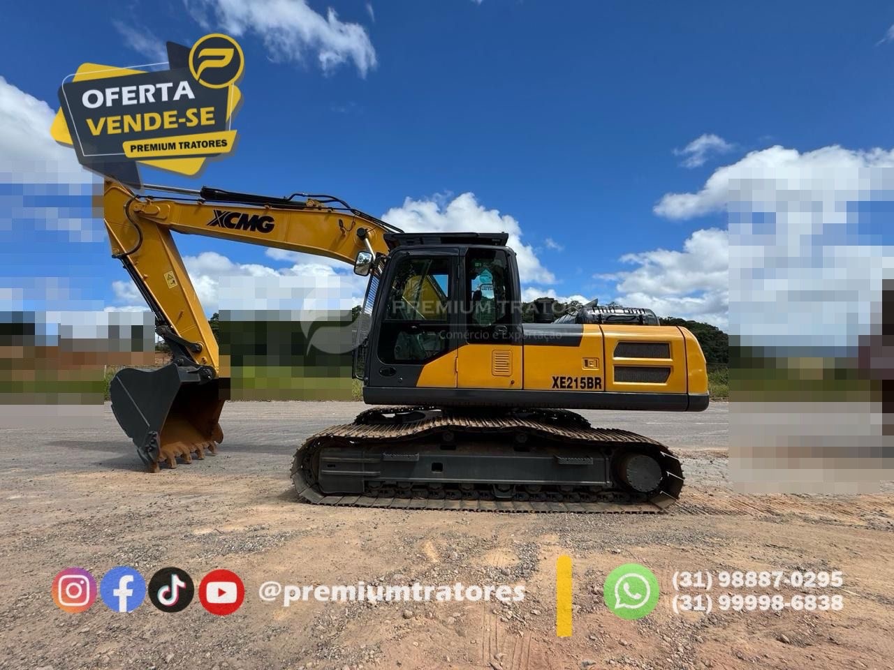 Escavadeira XCMG XE215BR ano 2021