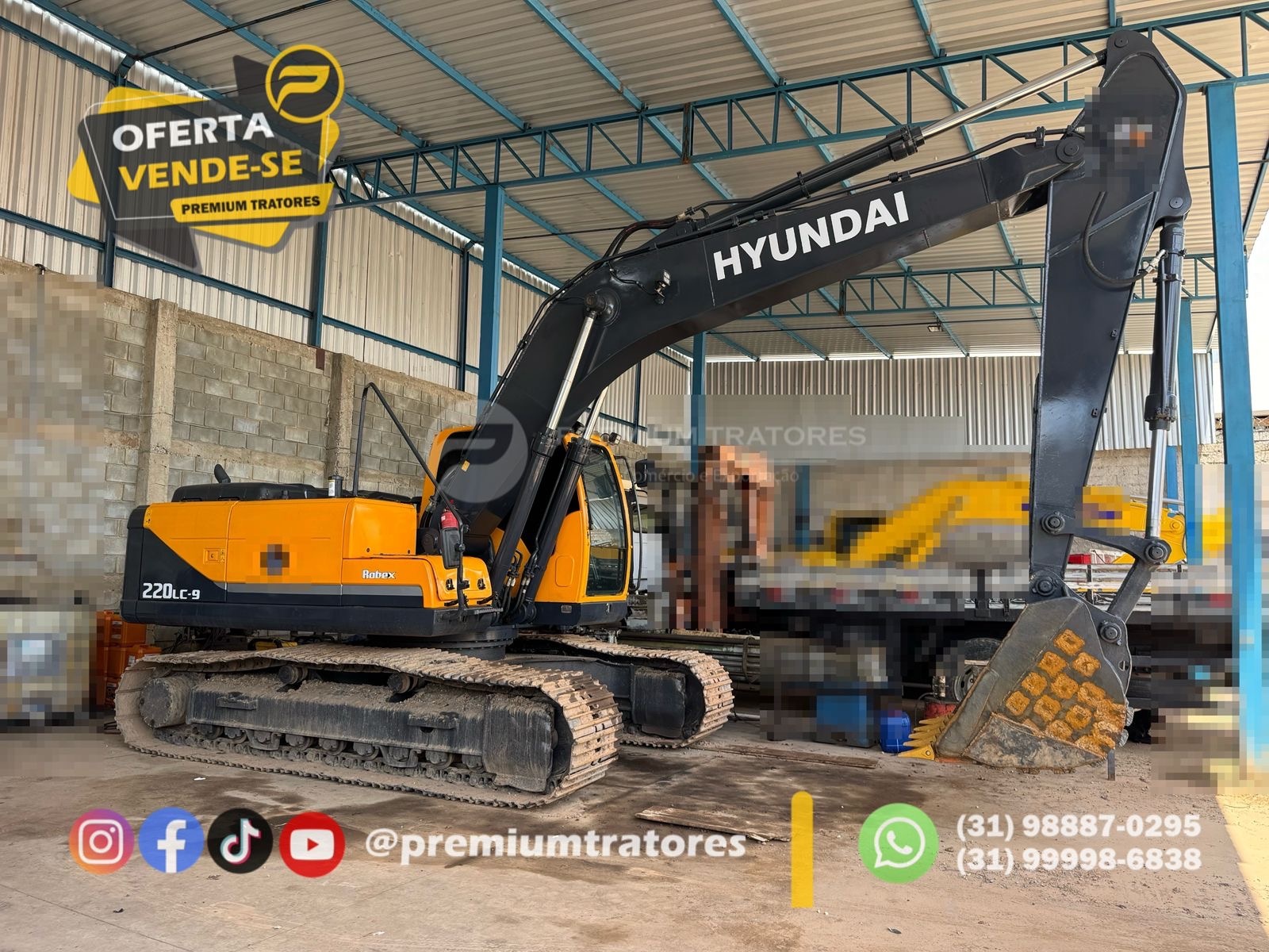 Escavadeira Hyundai R220LC-9 ano 2020