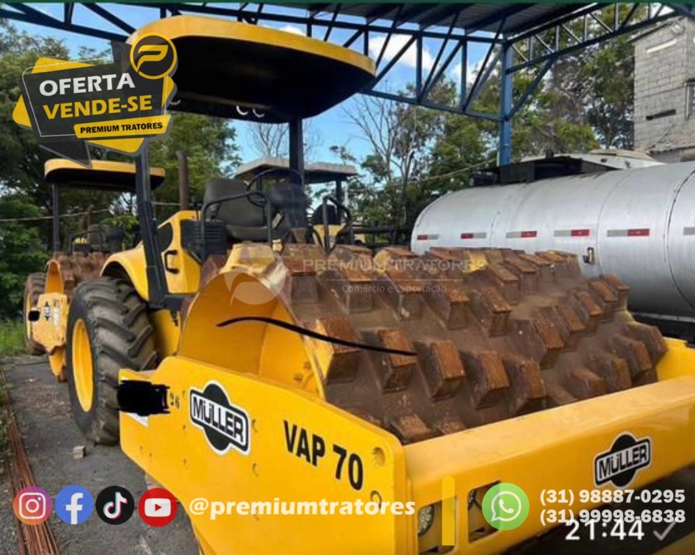 Rolo Compactador Muller VAP70 ano 2008