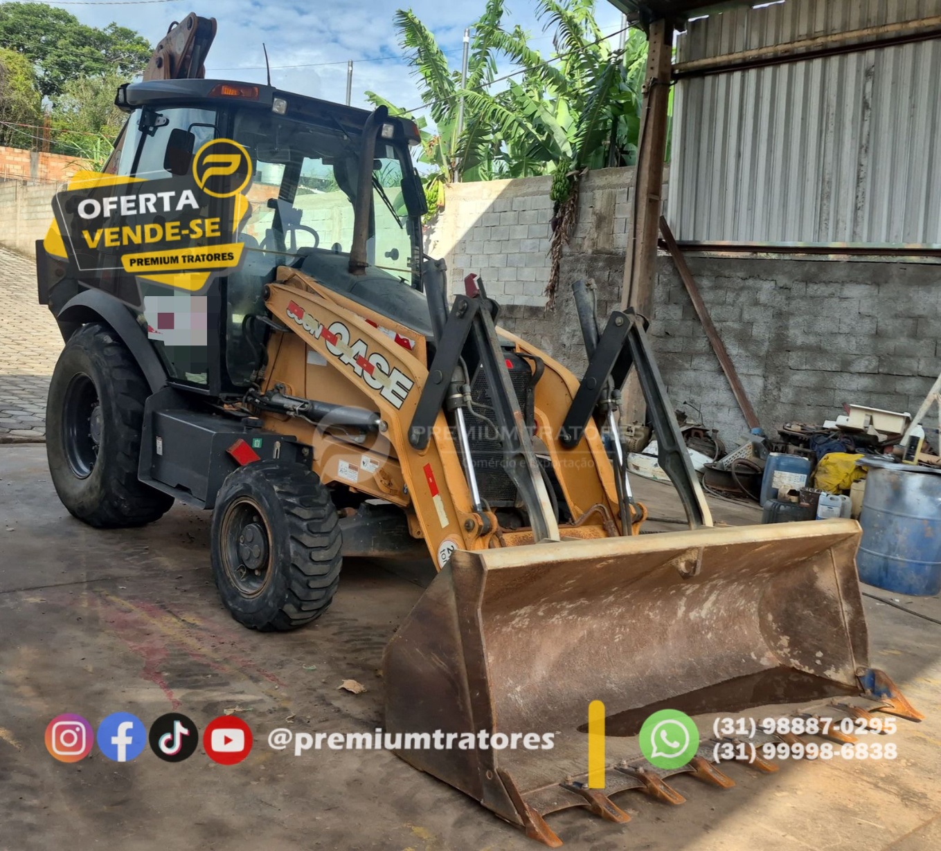 Retroescavadeira Case 580 N  ano 2019