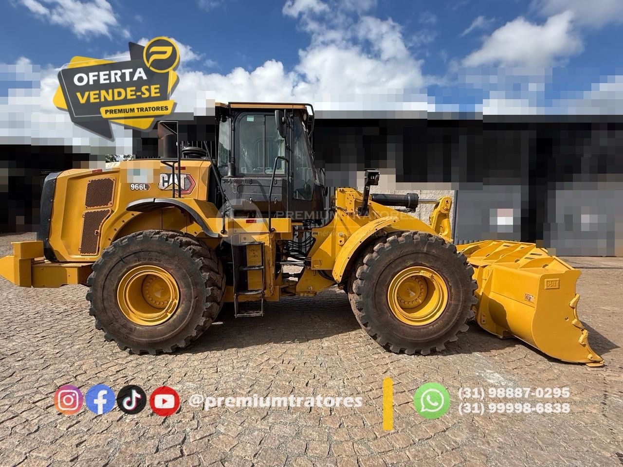 Pá Carregadeira Caterpillar 966L ano 2022