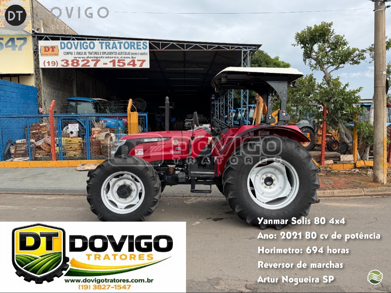 Trator Yanmar Solis 80 ano 2021