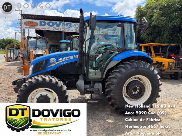 Trator New Holland TL5.80 ano 2021