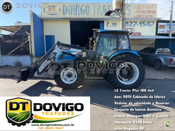 Trator LS Tractor Plus 100 cabinado ano 2021