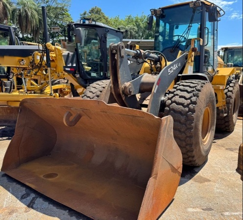 Pá Carregadeira John Deere 524K II ano 2018