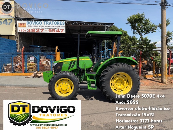 Trator John Deere 5070E ano 2022 - 5070E - Máquinas Agrícolas