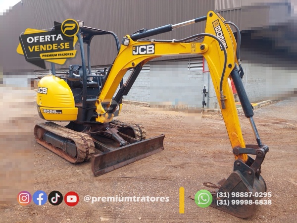 Mini Escavadeira JCB 8026 CTS ano 2017