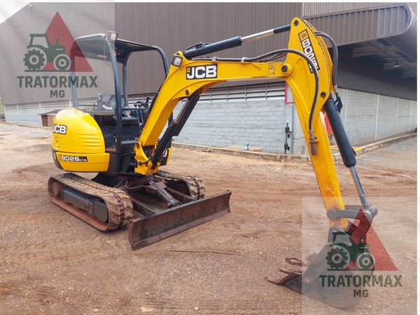 Mini Escavadeira JCB 8026 ano 2017
