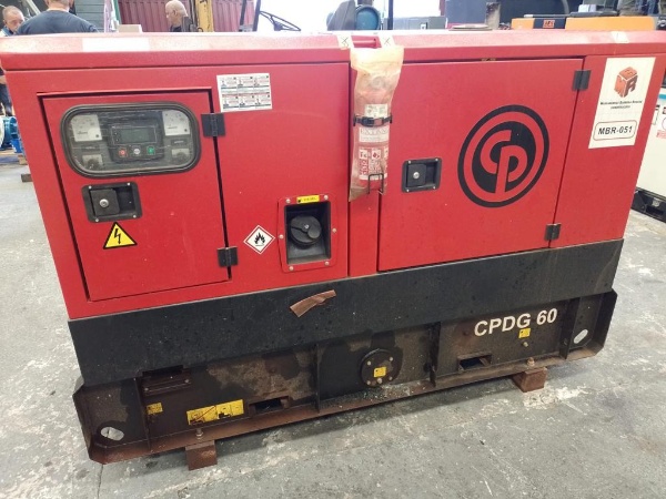 Gerador de Energia Chicago Pneumatic 55 kVA ano 2021