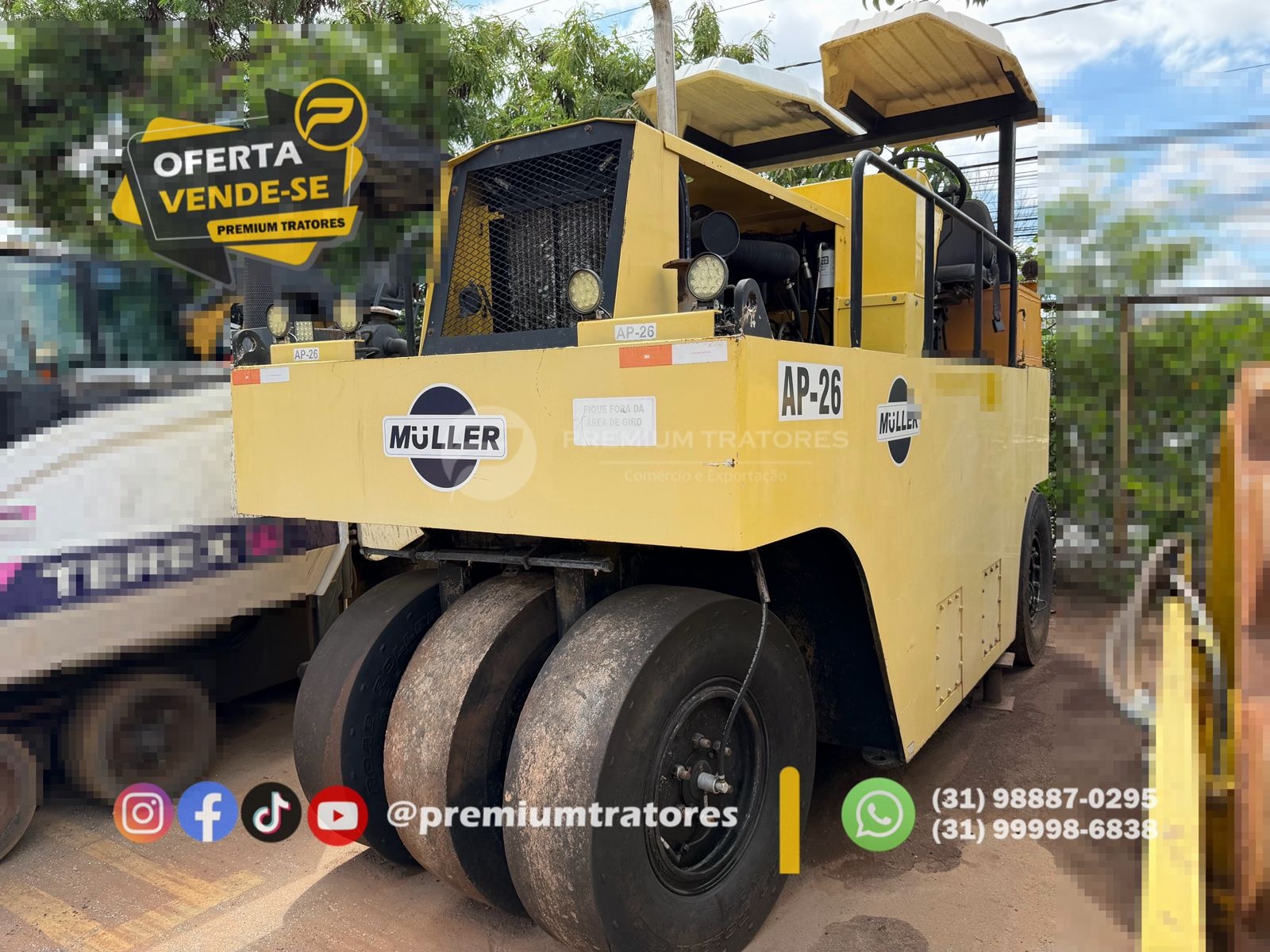Rolo Compactador Muller AP26 ano 2013