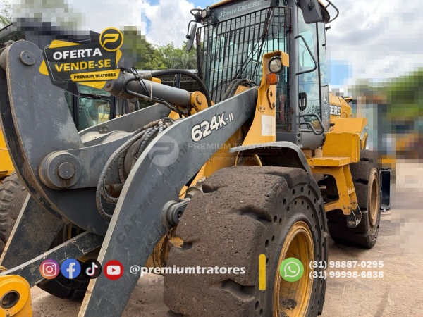 Pá Carregadeira John Deere 624K II ano 2018 - 624K II - Máquinas de Linha Amarela