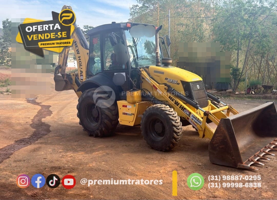 Retroescavadeira New Holland B95B 4x4 ano 2021