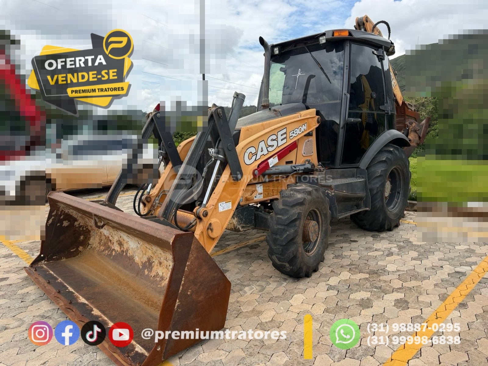 Retroescavadeira Case 580N ano 2020