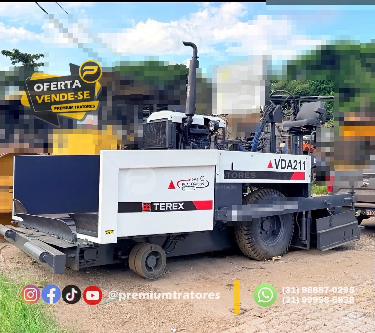 Vibroacabadora Terex VDA 400 ano 1998