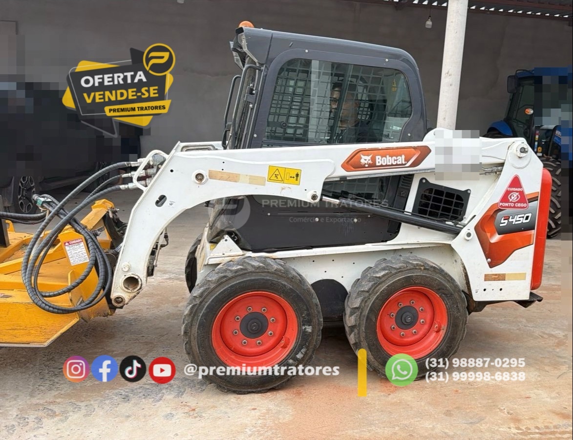 Mini Carregadeira Bobcat S450 ano 2024