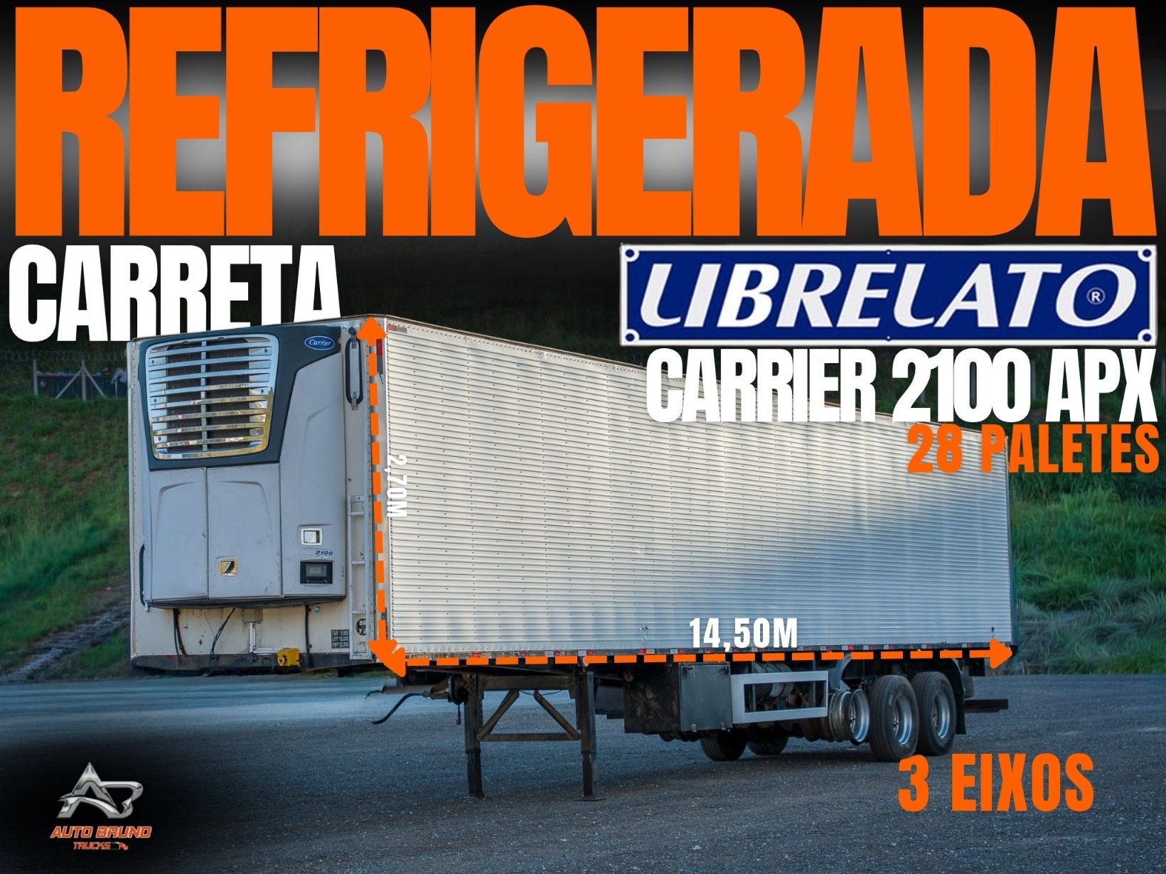 Carroceria Librelato Baú Refrigerado    ano 2013