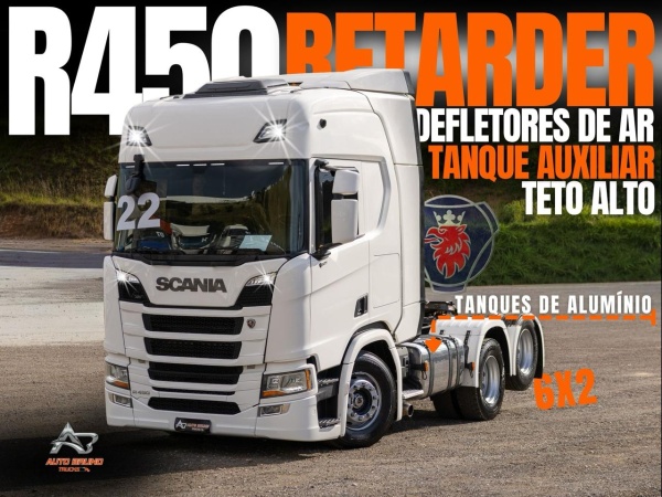 Caminhão Scania R450 6x2 ano 2022