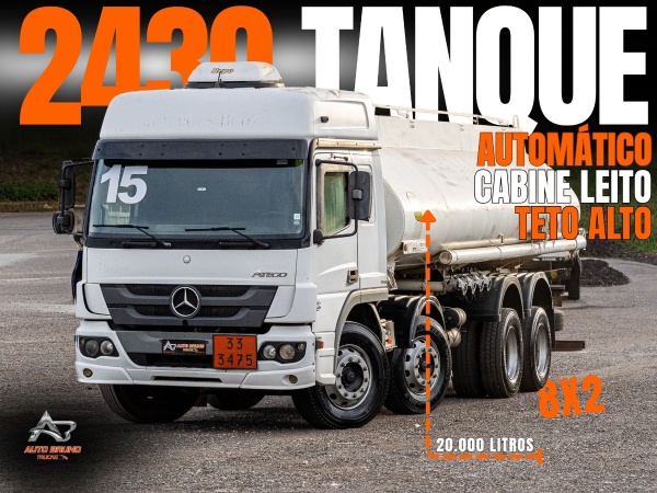 Caminhão Mercedes Benz Atego 2430 ano 2015