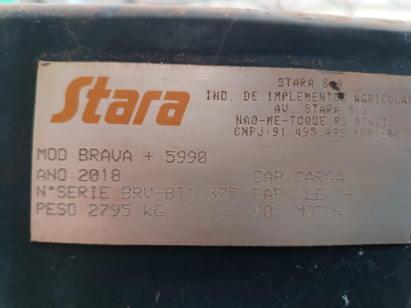 Plataforma Stara Brava + 5990 ano 2018
