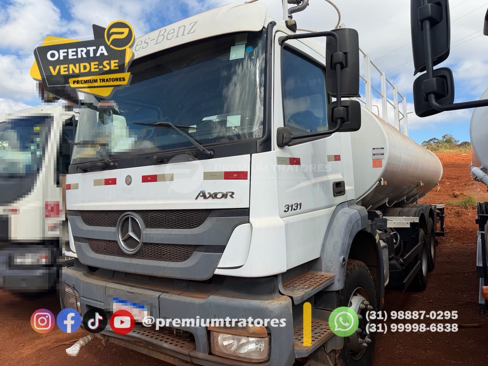 Caminhão Mercedes Benz AXOR 3131 6X4 ano 2019