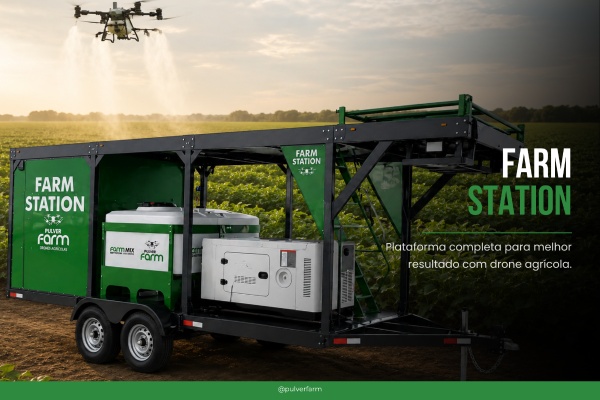 Estações de Apoio Móveis para Drones Pulver Farm  Farm Station ano 2026