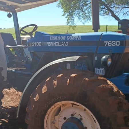 Trator New Holland 7630 S100 ano 1996