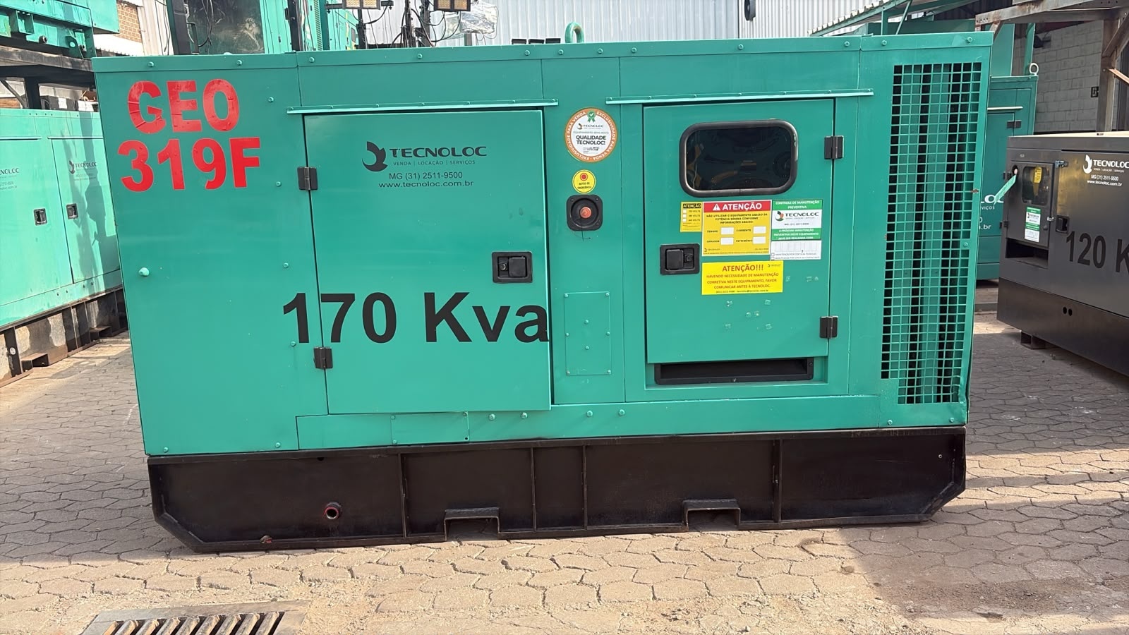 Gerador de Energia Cummins 170 kVA ano 2014