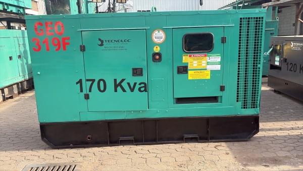 Gerador de Energia Cummins 170 kVA ano 2014