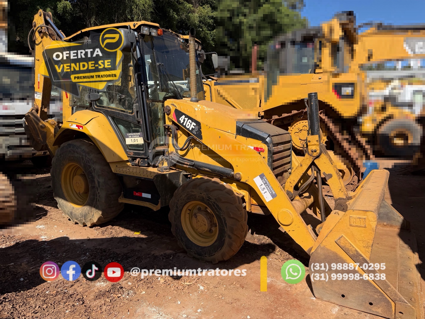 Retroescavadeira Caterpillar 416 F2 ano 2016