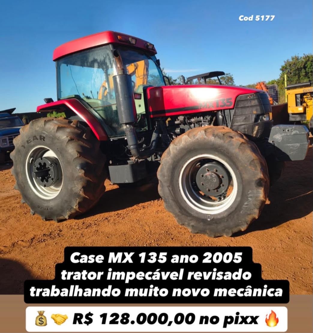 Trator Case mx 135 ano 2005