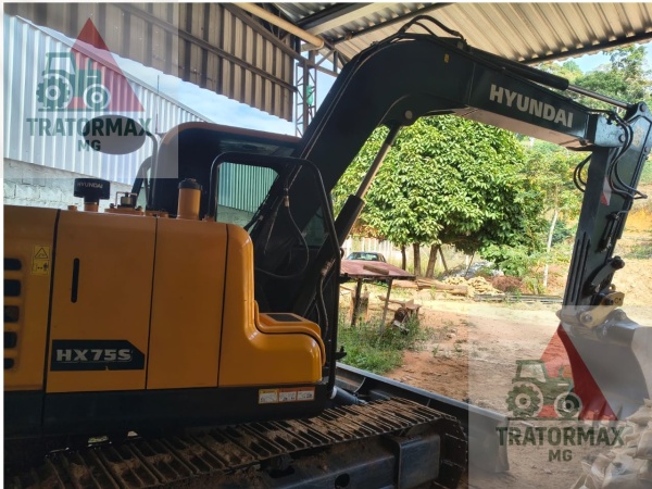 Mini Escavadeira Hyundai HX 75S ano 2025 - HX 75S - Máquinas de Linha Amarela