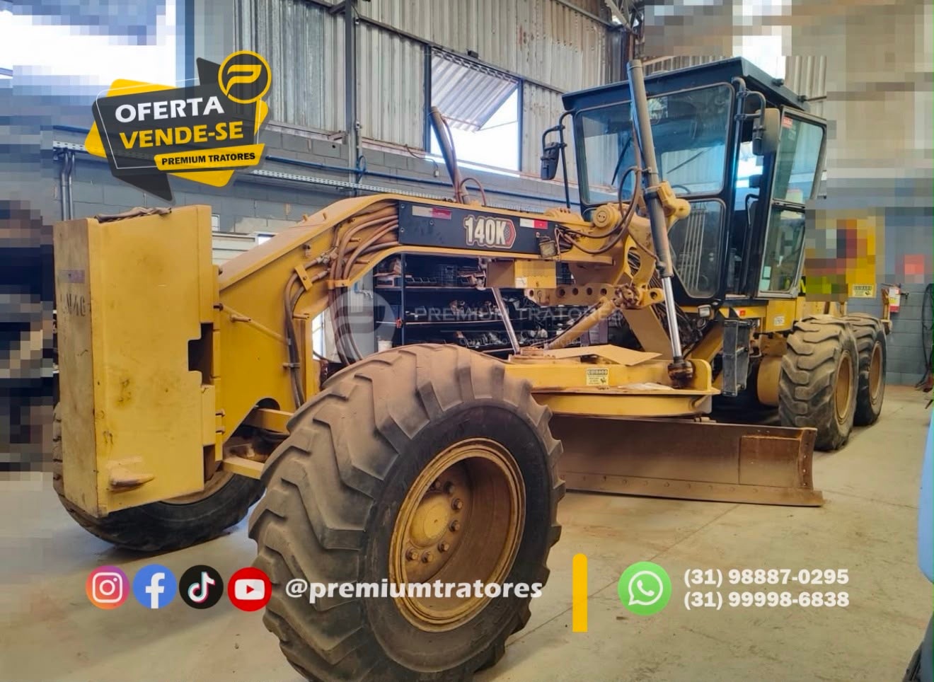 Motoniveladora Caterpillar 140 K ano 2018
